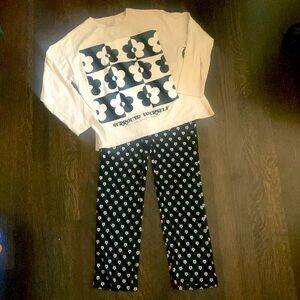 Zara 2-piece set L/sleeve top and knit pants